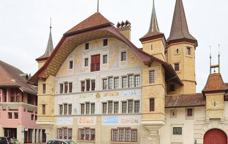 Büren Castle, Büren an der Aare, Switzerland, Switzerland